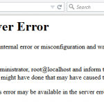 500 Internal Server Error
