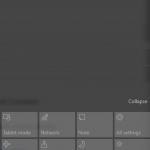 Action Center Grayed Out