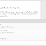 CloudFlare Cache Everything Page Rules for WordPress