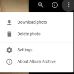 Delete Photo in Google Album Archive