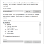 Play Windows Startup Sound